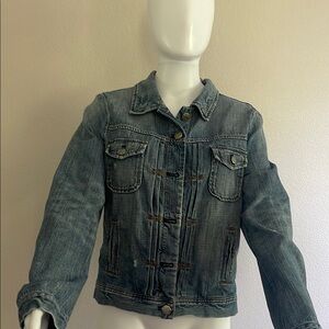 J. Crew Blue Vintage Wash Jean Jacket Cropped
